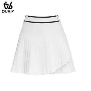 [듀빅] 잔주름 언발란스 랩 큐롯 여성 골프치마(화이트)