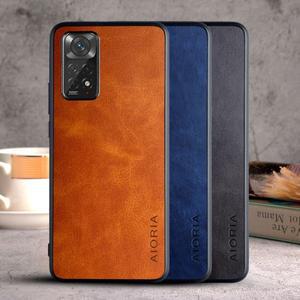 Xiaomi Redmi Note 11 Pro Plus 5G coque 용 케이스 카파 고급 빈티지 가죽 스킨 커버 펀다