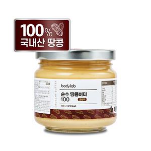 바디랩 국내산 100% 땅콩버터 크런치, 200g, 1개