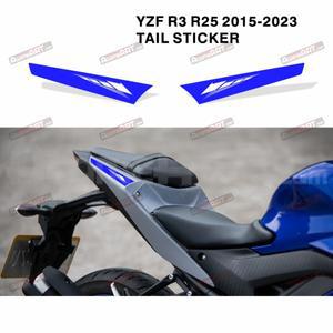 야마하 YZF R25 R3 테일 스티커, 반사 방수 장식 인쇄 페어링 데칼 키트, 오토바이 액세서리