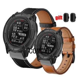 Garmin Instinct 2X 솔라 스포츠 전술 크로스오버 스트랩  가죽 스마트워치 밴드 포트 플러그
