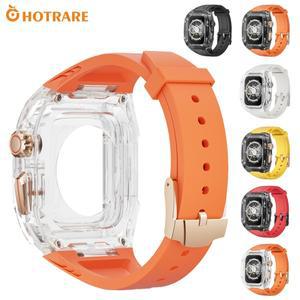 시계 스트랩 및 케이스 애플 44mm 10 9 8 7 6 5 4 SE 울트라 2 시리즈 스포츠 팔찌 iWatch 밴드 럭셔리 인