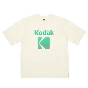 [KODAK]코닥 컬러아이 세미오버핏 반팔 티셔츠 K4123LRS11-IVR