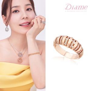 매그놀리아 트로피컬홀리데이 18K골드 플라벨룸 랩그로운 다이아몬드 반지