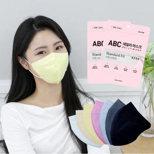[기타][100매] KF94 ABC 새부리형 컬러 마스크 대형 보건용 국산 2D