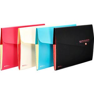문화산업 컬러 도큐멘트 화일 12분류 F583A-7 60P 도큐먼트 아코디언 파일