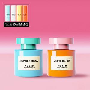 [미주구성] KEYTH 오드퍼퓸 랩틸 디스코 50ml + 오드퍼퓸 생 베리 50ml + 미스트 50ml