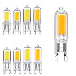 할로겐 샹들리에 조명 교체 미니 G9 COB LED 램프 7W 9W 12W AC 220V 110V 옥수수 전구 각도 360 빔 신