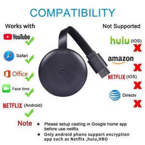 크롬캐스트 4K HD HDMI 호환 미디어 플레이어 새로운 5G 4G WiFi 디스플레이 동글 화면 미러링 1080P TV G12 스틱