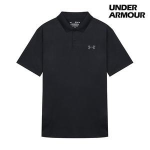 [언더아머] UA 퍼포먼스 3.0 폴로 반팔 티셔츠 블랙 1377374-001