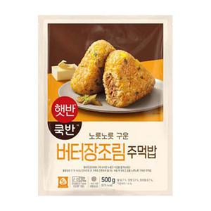 [장보기]CJ 햇반 쿡반 버터장조림주먹밥 500g, 1개