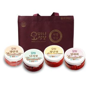 오마니젓갈 젓갈세트 2호(명태회 + 명란젓 + 낙지젓 + 창난젓)