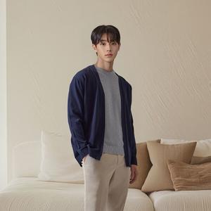 [바쏘옴므] 쿨비즈 버튼리스 냉감 가디건 4color663290