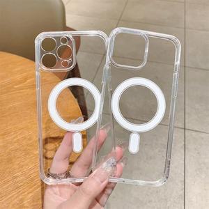 iPhone 16 15 14 Plus 13 12 11 Pro Max Mini 용 자기 원래 투명 케이스 Magsafe 카메라 용 실리콘 커버 보호