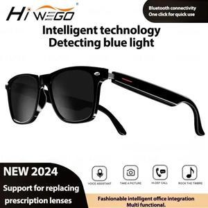 Hiwego 카메라 스마트 음악 선글라스 이어폰 무선 블루투스 헤드셋 HIFI 사운드 헤드폰 운전 안경 핸즈프리