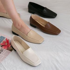 [분홍코끼리] (쫀득몰드창) 미니멀리 심플 로퍼(3cm)