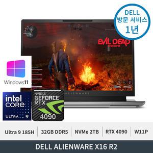 델 에일리언웨어 X16 R2 WP04KR Ultra9 185H RTX4090 32GB 2TB WQXGA W11P