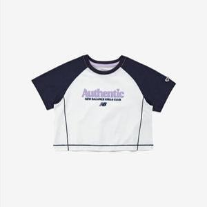 키즈 NBgC Life 여아 라글란 배색 크롭티 NK9EE2802G_(59)Navy