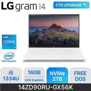 ND LG전자 그램14 - 14ZD90RU-GX56K (RAM 16GB / NVMe 2TB / FreeDOS)