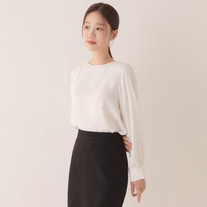 로엠 베이직 라운드넥 블라우스2colors_RMBLE12R01 296288