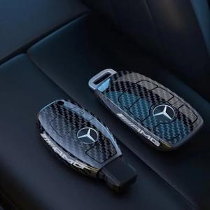 벤츠 메르세데스 벤츠 AMG B C E S 클래스 W204 자동차 키 케이스 커버 체인에 대 한 탄소 섬유 링