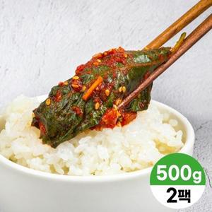 전라도식 양념 집 반찬 깻잎 김치 생깻잎 500g x 2개