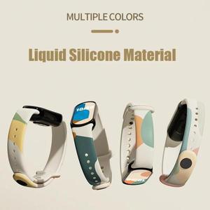 Xiaomi Mi Band 9 용 Morandi 실리콘 스트랩 Xiaomi Band 5 miband 8 9 스트랩 용 스마트 밴드 교체 팔찌