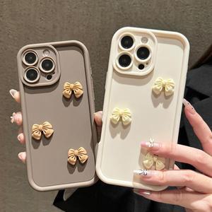 한국 귀여운 3D 입체 활 휴대폰 케이스, 삼성 갤럭시 S24 S23 S22 S21 S20 FE 플러스 울트라 5g 실리콘 커