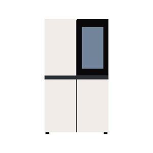 [LG](H)디오스 오브제컬렉션 STEM 노크온 매직스페이스 H875GBB442 4도어 냉장고 460L 전국무료배송