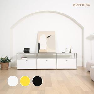 코프키노 미드센츄리 모듈 선반 수납장 2250 트리플 1단 도어형 3colors