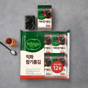[CJ] 비비고 직화 참기름김 (12봉) (4.5g*12)