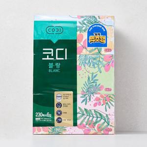 코디 블랑 미용티슈 230매x6입