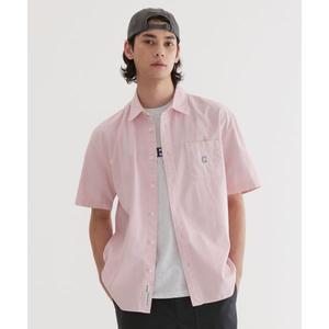 매장정품 커버낫 COVERNAT C 로고 피그먼트 옥스포드 하프 셔츠 Light Pink CO2502SS31LP 568500