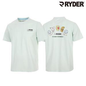 라이더 2025RC-10 남녀공용 오버핏 코튼라이크 반팔 배드민턴 티셔츠 오남스포츠
