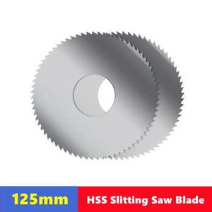 125mm 슬리팅 톱 블레이드 W6542 CNC 머신 용 HSS 강철 원형 디스크 금속 도구