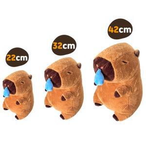 콧물흘리는 카피바라 인형 32cm 귀여운 코흘리개 봉제인형 동물 애착인형 선물