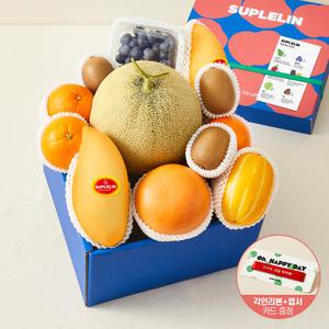[수플린] 감사를 전하는 과일혼합 7종 선물세트 (자르뎅 2호 / 4kg 이상)
