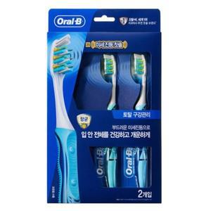 오랄비 프리미엄 펄사 항균 미세진동 칫솔모 2개입