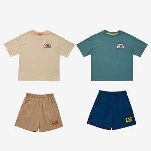 뉴발란스키즈 PICNIC 일러스트 티셔츠 반팔세트 NK9YD2301U