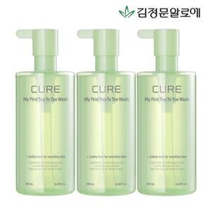 [김정문알로에] 큐어 마이 퍼스트 탑투토 워시 500ml 3개