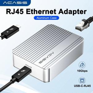Acasis 10Gbps USB-C 이더넷 어댑터 네트워크 카드 Thunderbolt 5/4/3 호환/RJ45 Mac mini m4 Nas용 고속
