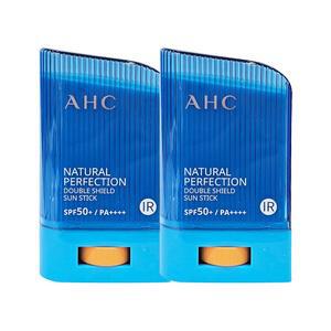 AHC 내추럴 퍼펙션 더블 쉴드 선스틱 22g x 2ea AHC선크림 내추럴퍼펙션 끈적임없는