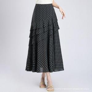 여자 데일리 롱 스커트 A라인 여름 하이웨스트 슬림핏 SPO마켓2
