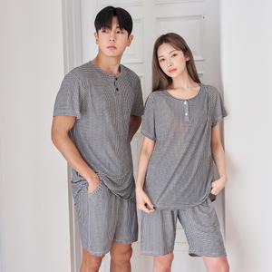 에어핏 체크 라운드 반팔 세트