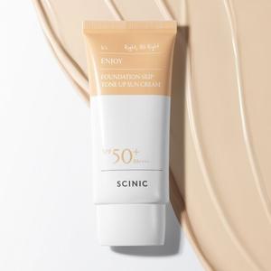 싸이닉 엔조이 파데스킵 수분 톤업 선크림 SPF50+ PA++++