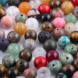 불교팔찌 염주팔찌 절 행운 소원 비휴 원석 100 조각 믹스 천연 돌 구슬 마노 Amazonite Stone 6 8mm 느슨