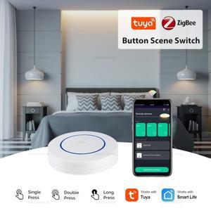투야 스마트봇Tuya Zigbee 장면 버튼 스위치 무선  켜기 끄기 키 컨트롤러 스마트 라이프 홈 자동화 시나리