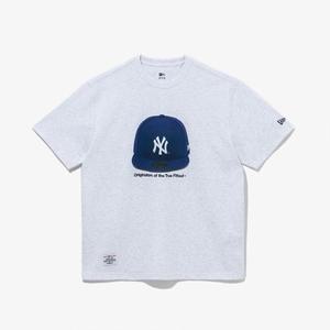 갤러리아 [뉴에라]MLB 뉴욕 양키스 59FIFTY 티셔츠 헤더 그레이 14413065