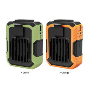 호환 4000mAh 웨어러블 팬 휴대용 미니 허리 3 속도 USB 충전식 클립 야외용 비상 모바일 전원