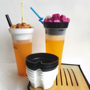 세트 콜팝용기 일회용 플라스틱 야시장 100세트 주문 500ml 크래프트지 포장용기